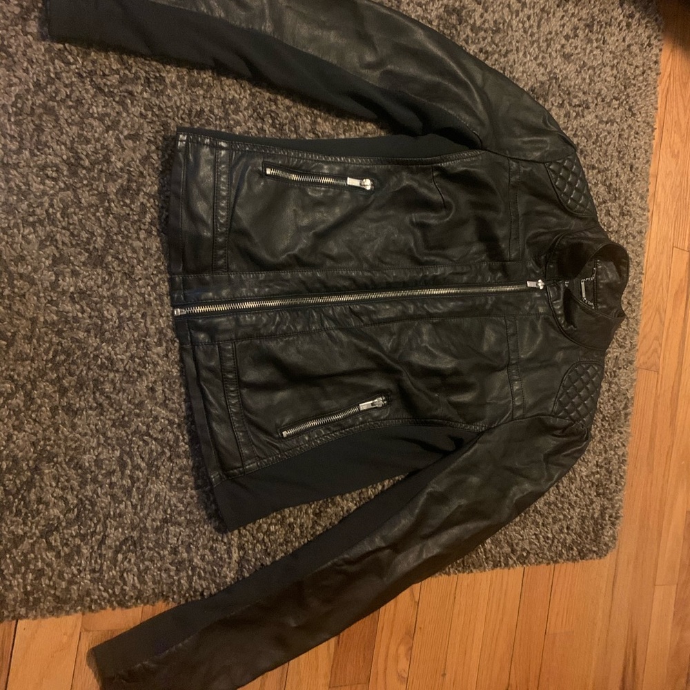 Black Rivet faux leather jacket